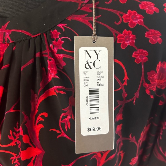 NWT Eva Mendes red and black dress - Picture 4 of 5